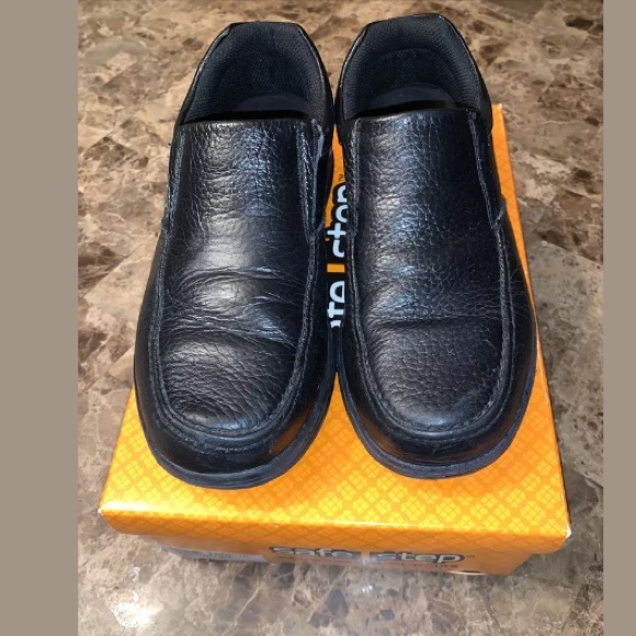 Safe T Step Slip Resistant Shoes, Black, Sz 6.5 - Picture 2 of 8
